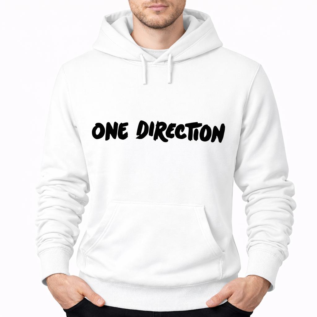 Men's One Direction Pullover Hoodie - White