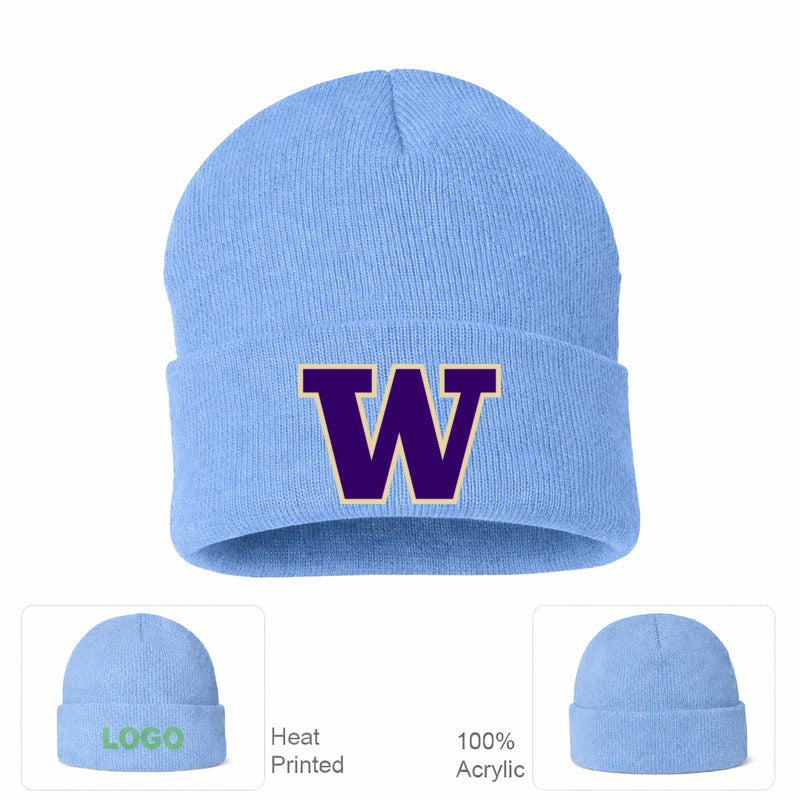 Washington Huskies Sky Blue Beanie Hat