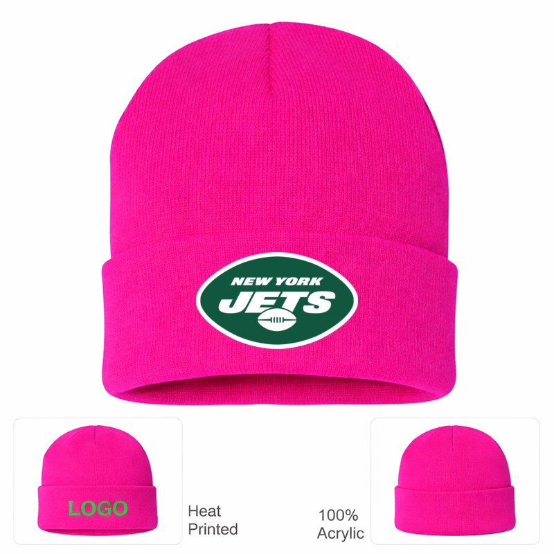New York Jets Hot Pink Beanie Hat
