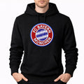 Men's FC Bayern Munich Soccer Embroidery Pullover Hoodie - Black