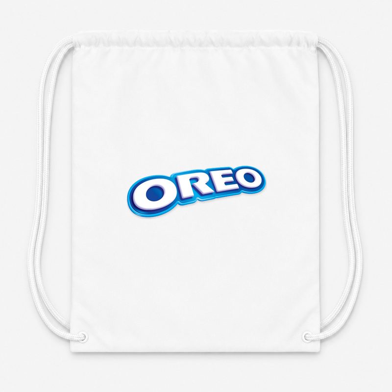 Oreo Food Drawstring Bag - White