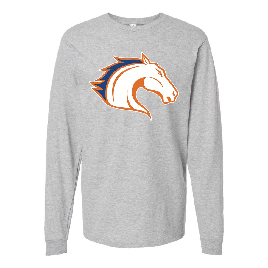 Men's Texas Arlington Mavericks Logo Long sleeves Cotton Blend T-Shirt - Gray