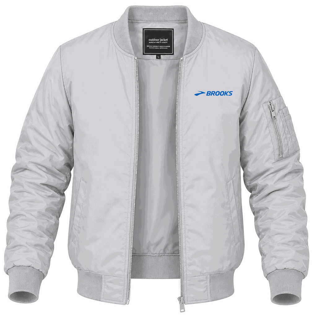 Men's Brooks Lightweight Bomber Jacket - Gray