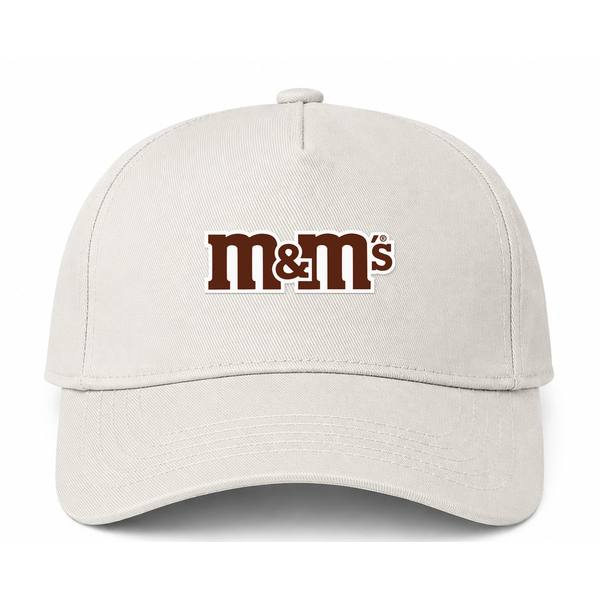 M&M's Logo Beige Dad Baseball Cap Hat