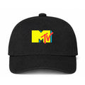 MTV Logo Black Dad Baseball Cap Hat
