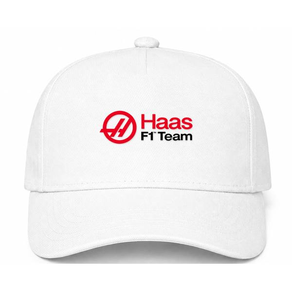 Haas F1 Team White Dad Baseball Cap Hat