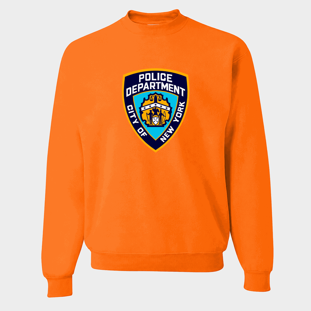 Men's NYPD Crewneck Sweatshirt - Orange