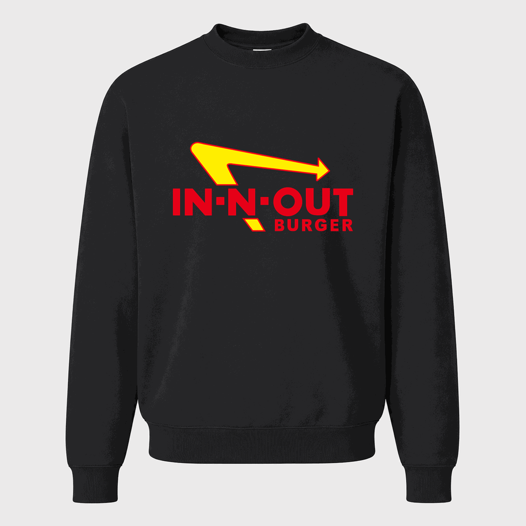 Men's In-N-Out Burger Crewneck Sweatshirt - Black