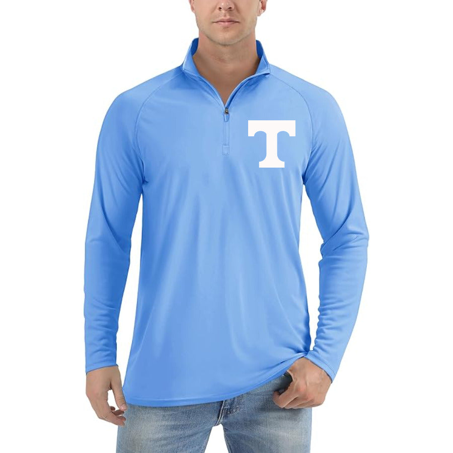 Tennessee Volunteers Logo2 quarter-zip athletic shirt in Light Blue