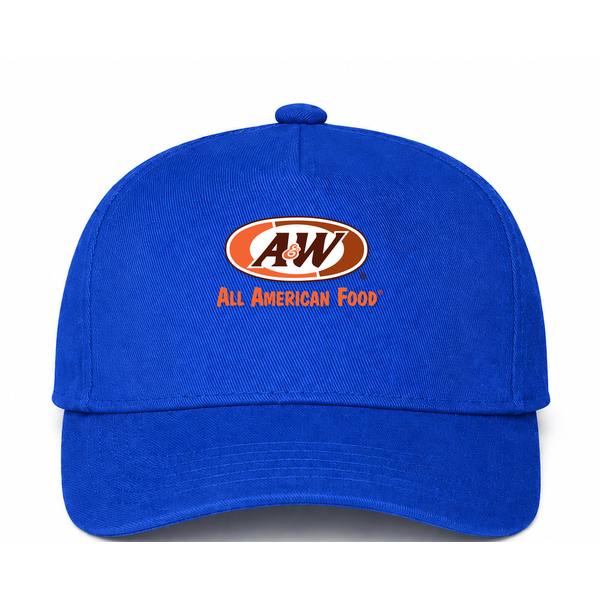 A&W Logo Blue Dad Baseball Cap Hat