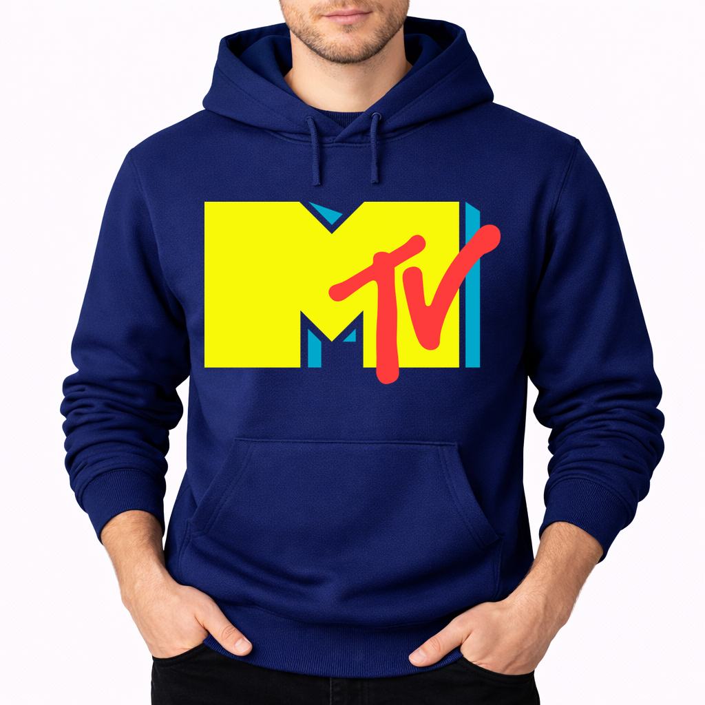 Men's MTV Pullover Hoodie - Navy