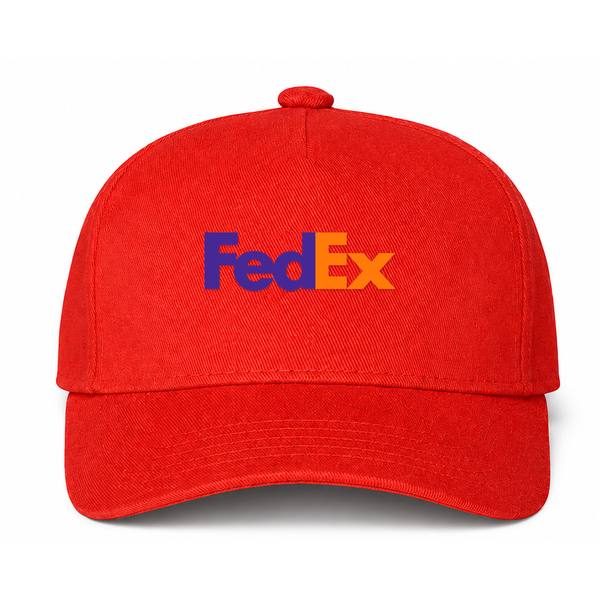 FedEx Logo Red Dad Baseball Cap Hat