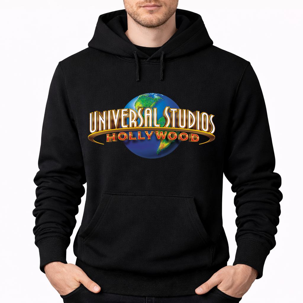 Men's Universal Studios Hollywood Pullover Hoodie - Black