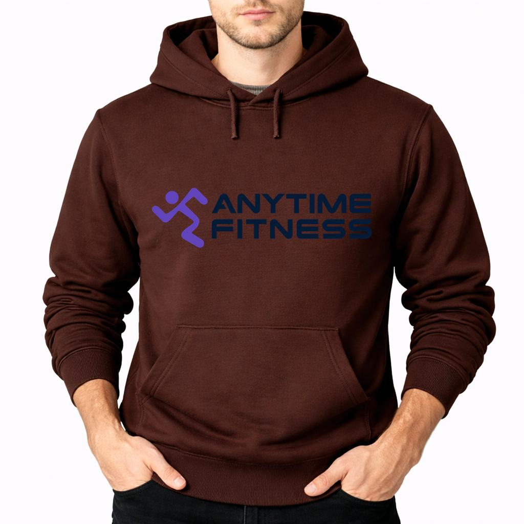 Men's Anytime Fitness Pullover Hoodie - Brown