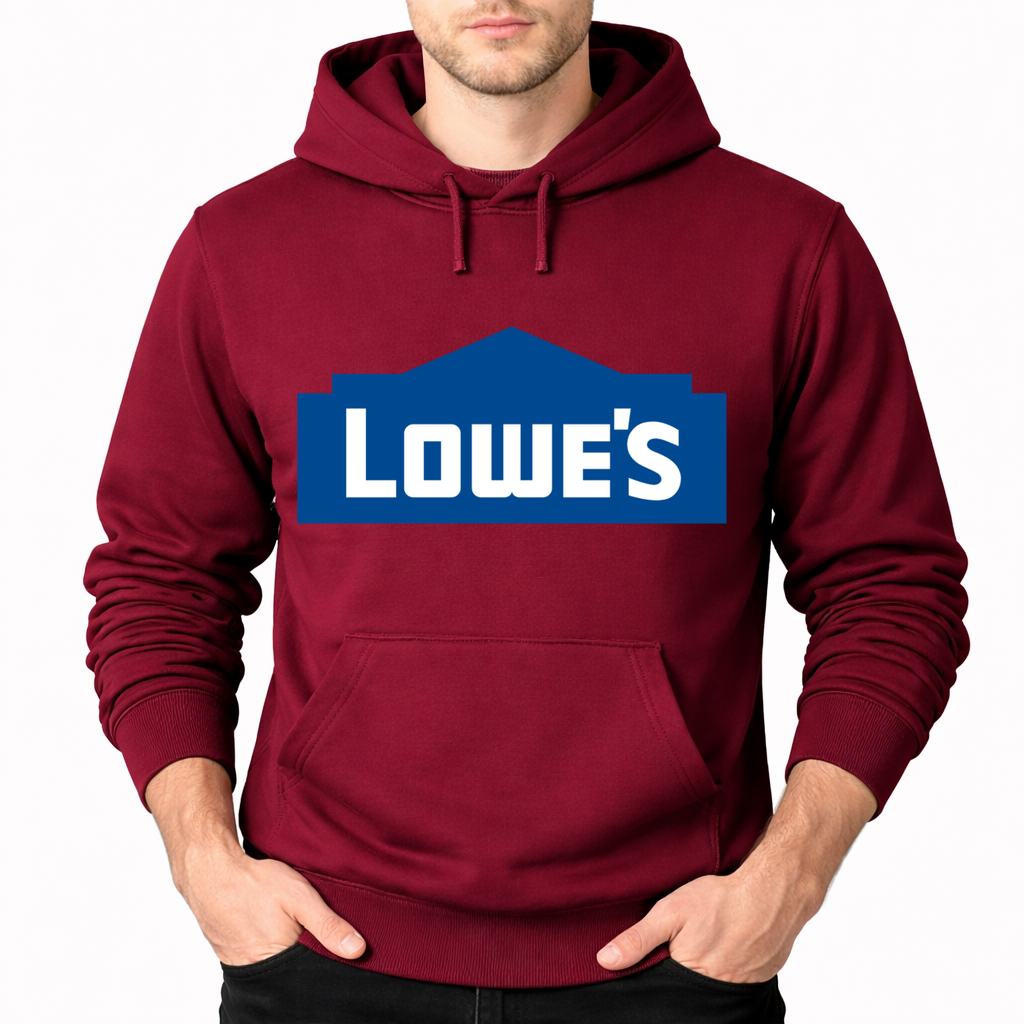 Men's Lowe's Pullover Hoodie - Burgundy