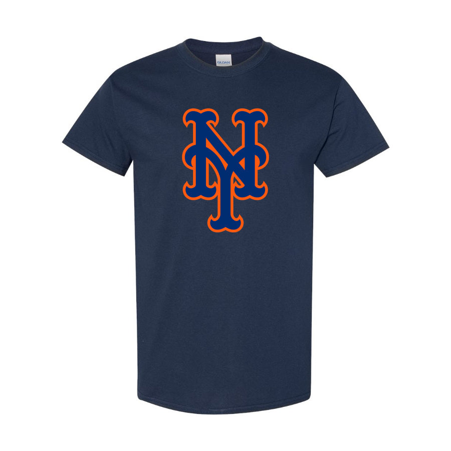 Youth's New York Mets Cotton T-Shirt - Navy