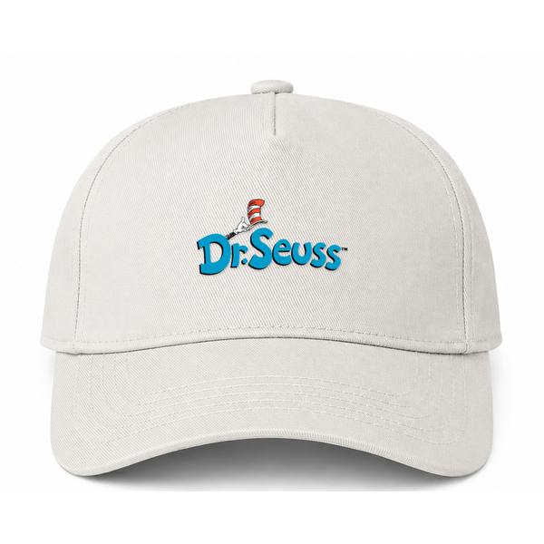 Dr. Seuss Logo Version 2 Beige Dad Baseball Cap Hat