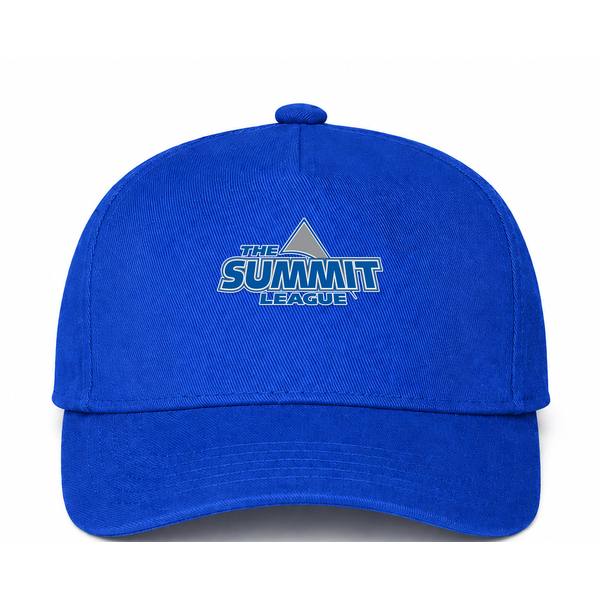 The Summit League Logo Blue Dad Baseball Cap Hat