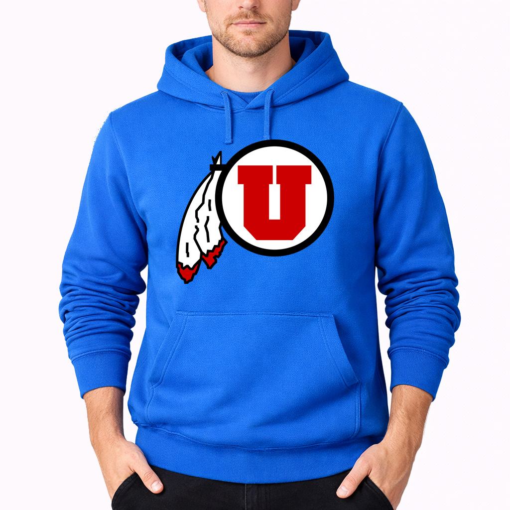 Men's Utah Utes Pullover Hoodie - Azure