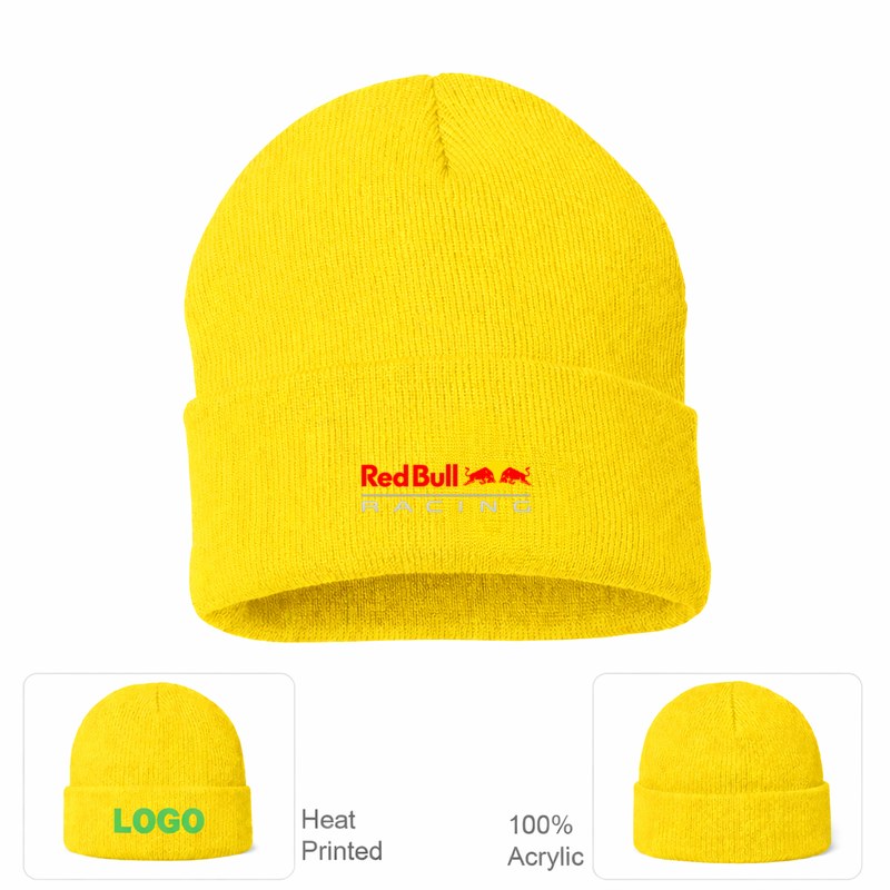 Red Bull Racing Yellow Beanie Hat