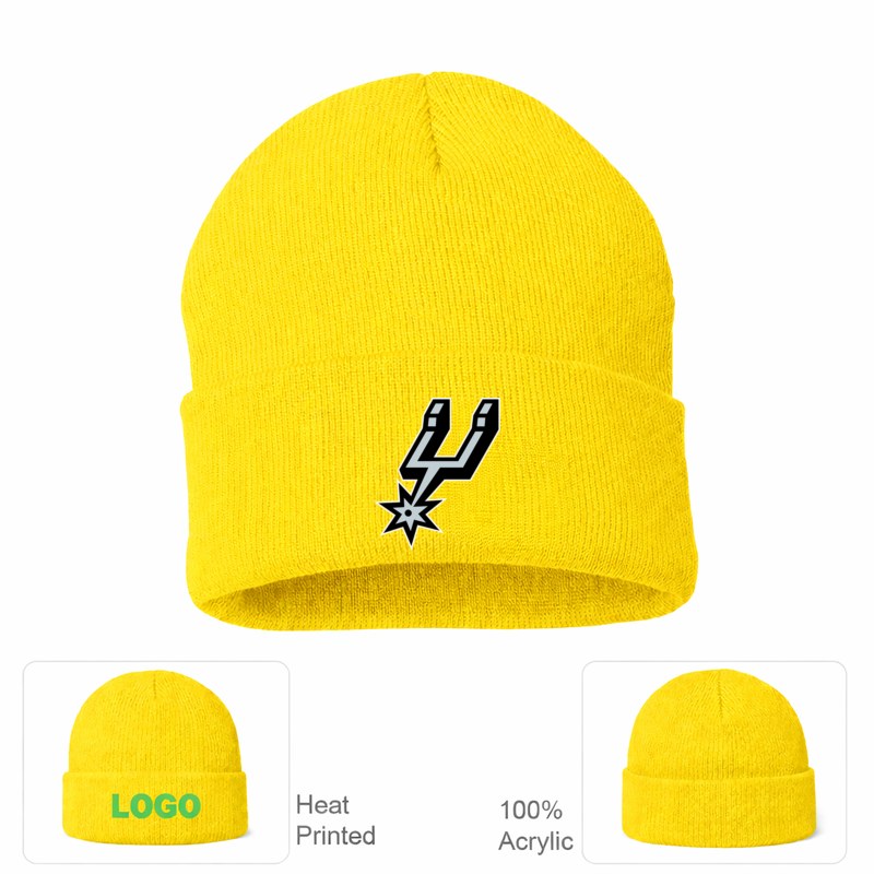 San Antonio Spurs Yellow Beanie Hat