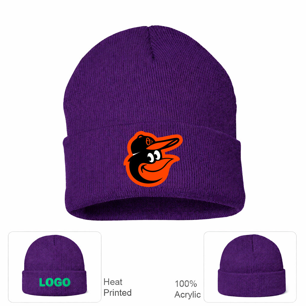 MLB Baltimore Orioles Beanie Hat - Purple
