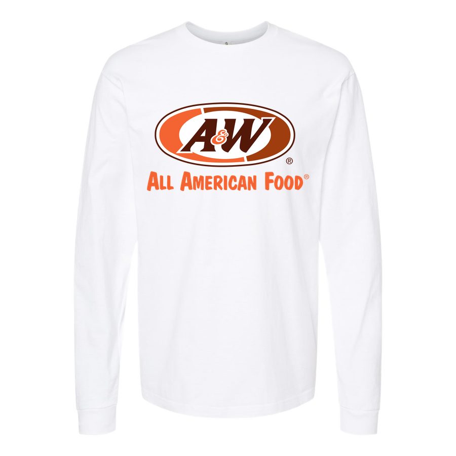 Men's Logo-AW-1536x864 Long sleeves Cotton Blend T-Shirt - White