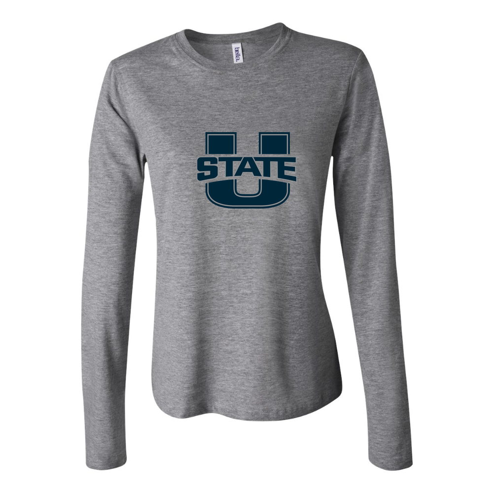 Women's Utah State Aggies Long Sleeve T-Shirt - Gray