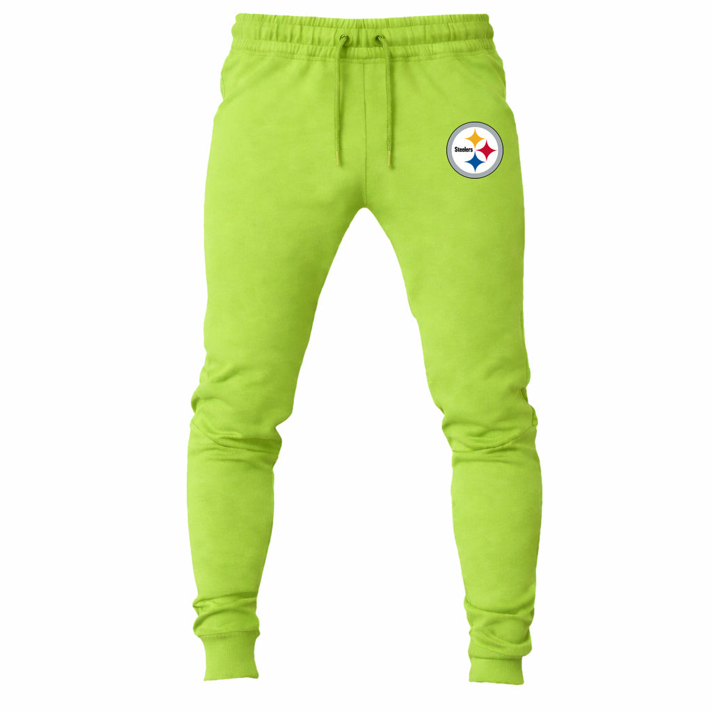Pittsburgh Steelers joggers sweatpants - Lime Green