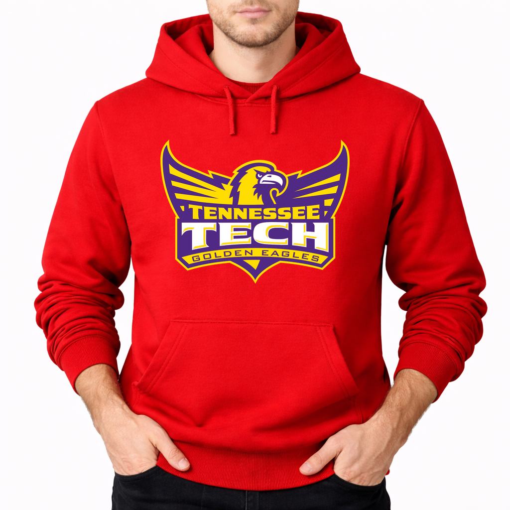 Men's Tennessee Tech Golden Eagles Pullover Hoodie - Red