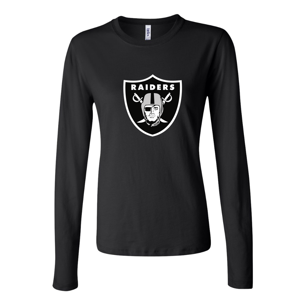 Women's Las Vegas Raiders Long Sleeve T-Shirt - Black