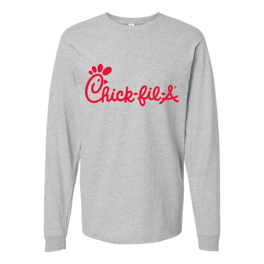 Men's Chick-fil-A Long sleeves Cotton Blend T-Shirt - Gray