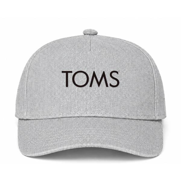 TOMS Logo Gray Dad Baseball Cap Hat