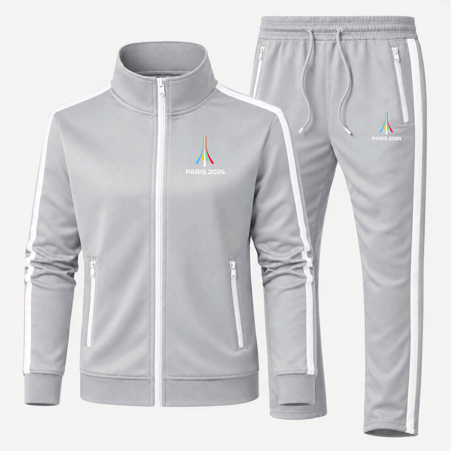 Paris 2024 Olympics white tracksuit in Gray