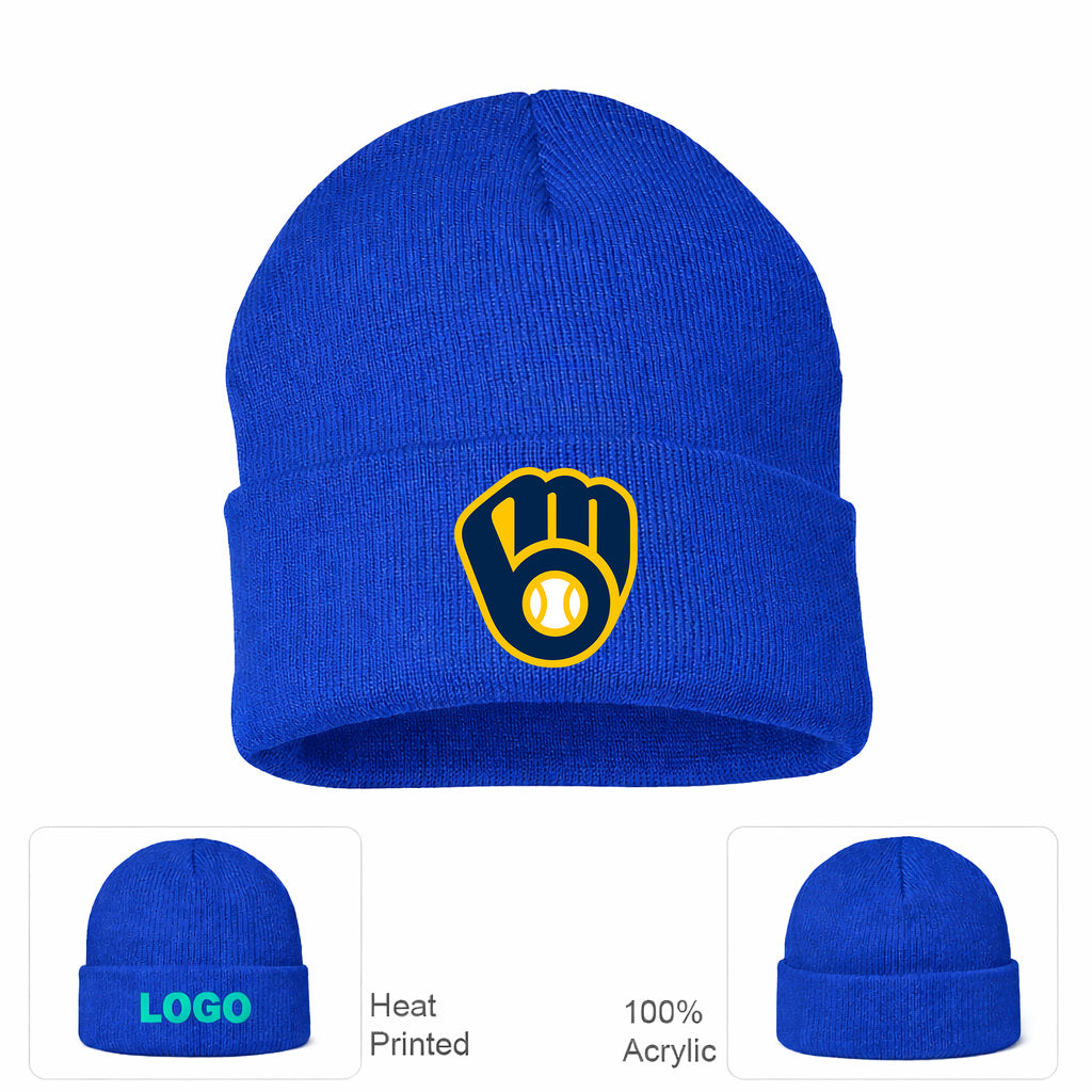 MLB Milwaukee Brewers Beanie Hat - Blue