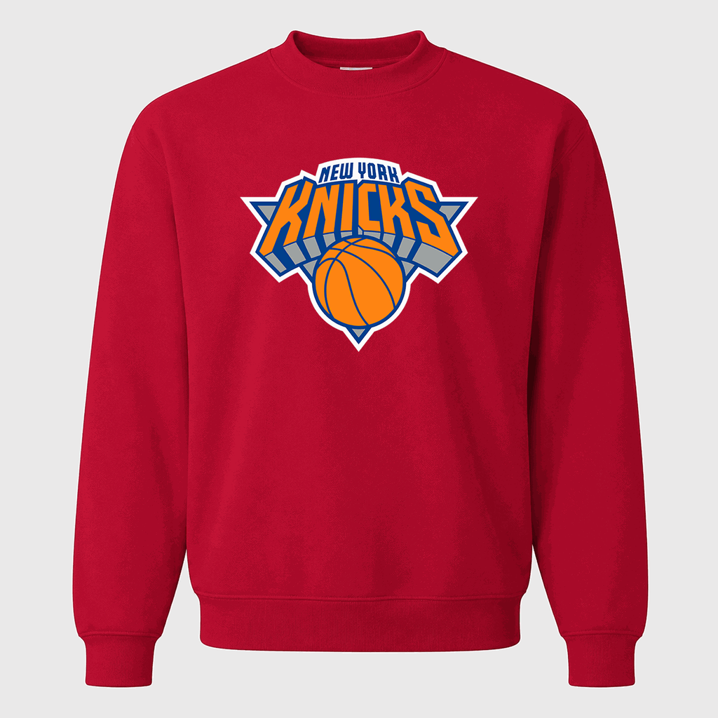 Men's New York Knicks Crewneck Sweatshirt - Red