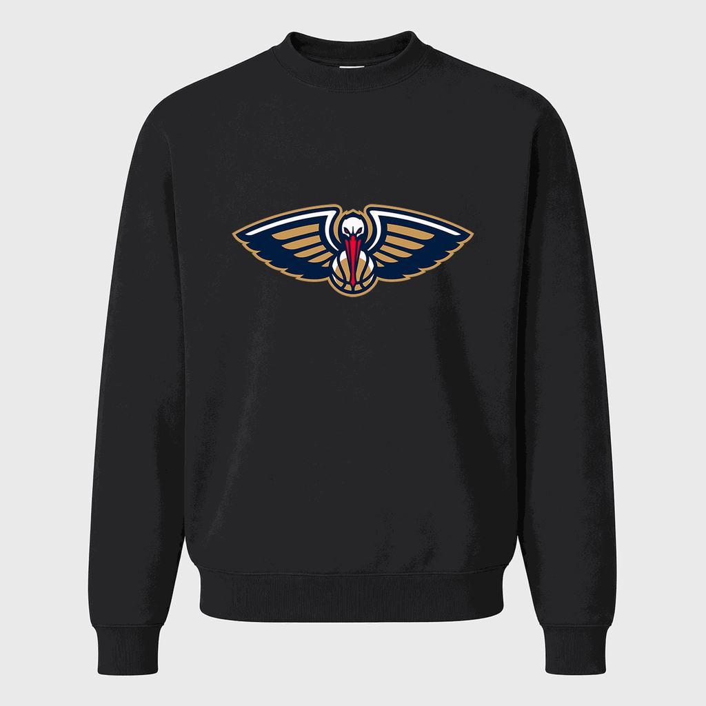Men's New Orleans Pelicans Crewneck Sweatshirt - Black