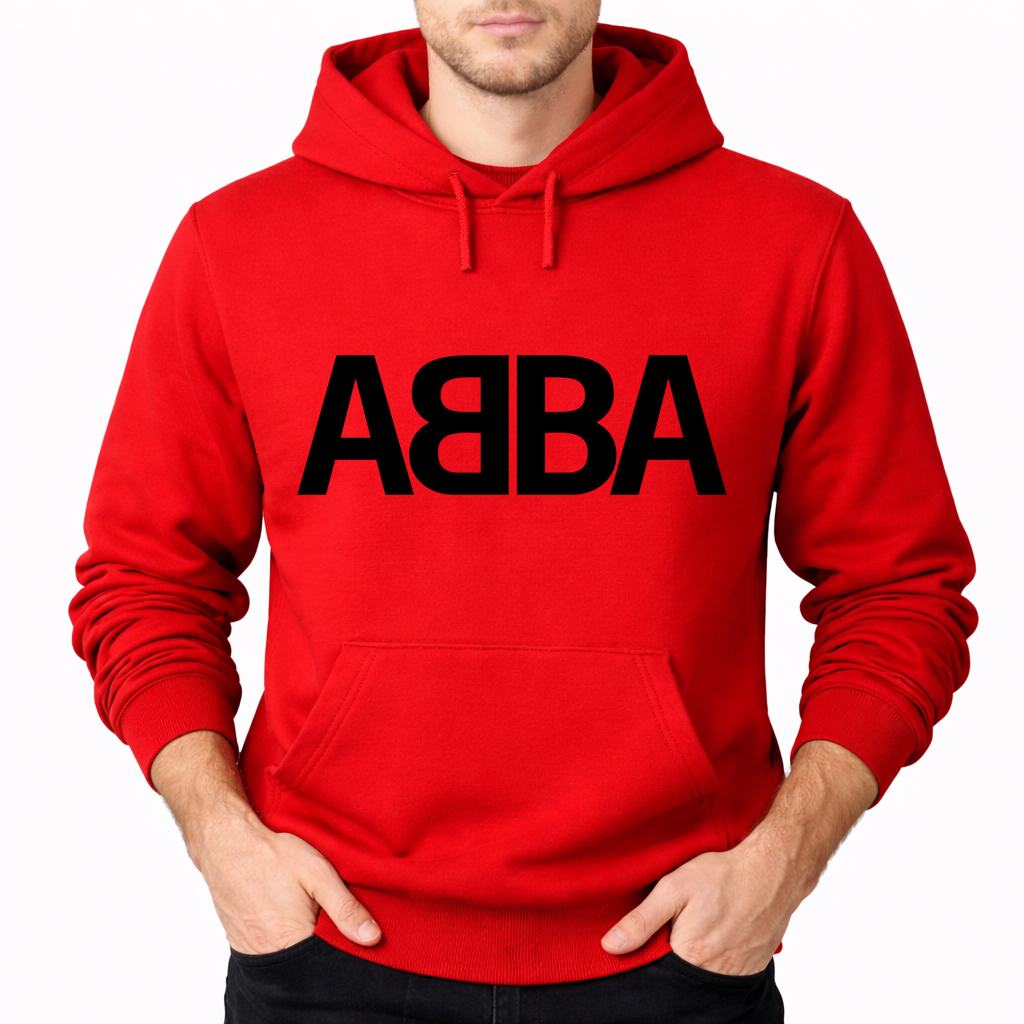 Men's ABBA Pullover Hoodie - Red