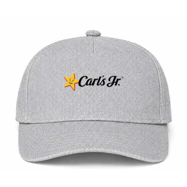 Carl's Jr. Logo Gray Dad Baseball Cap Hat
