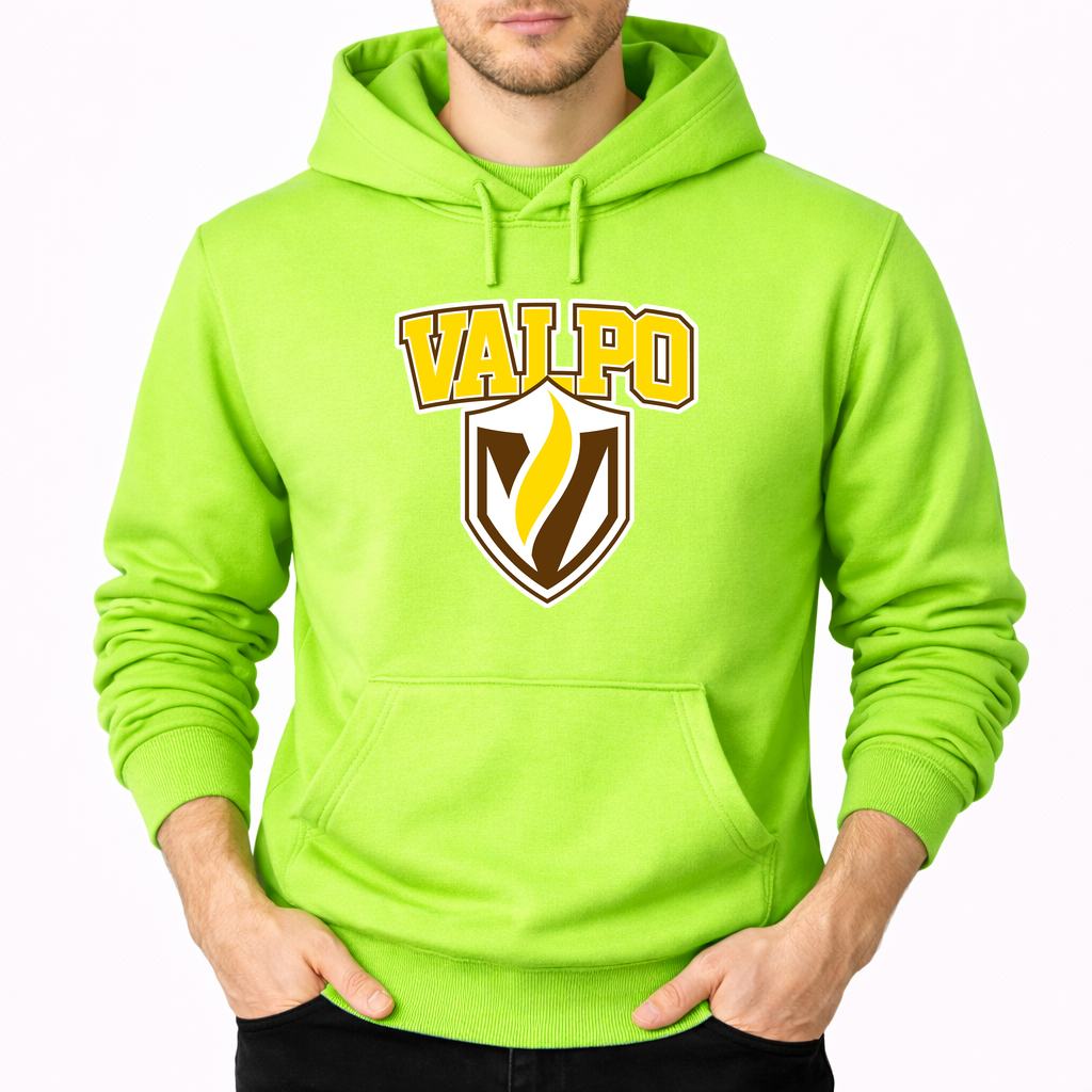 Men's Valparaiso Crusaders Pullover Hoodie - Lime green