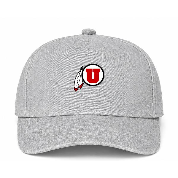 Utah Utes Logo Gray Dad Baseball Cap Hat