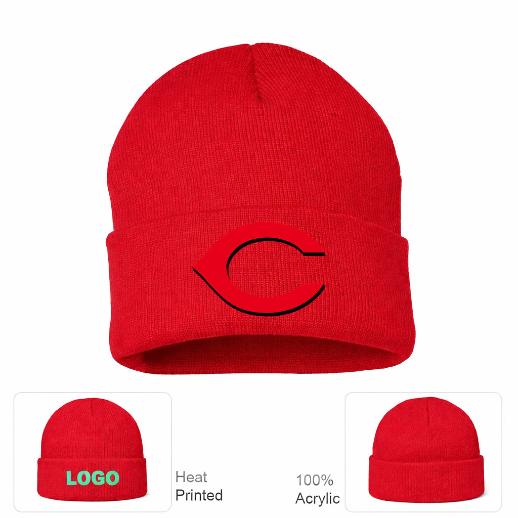 MLB Cincinnati Reds Beanie Hat - Red