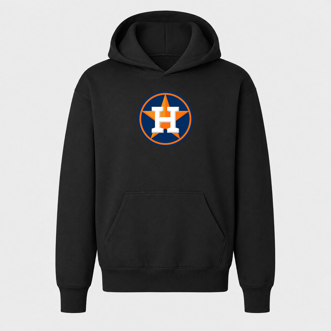 Youth Houston Astros Pullover Hoodie - Black