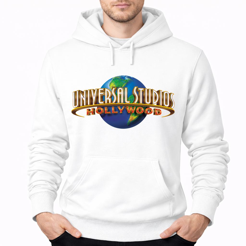 Men's Universal Studios Hollywood Pullover Hoodie - White