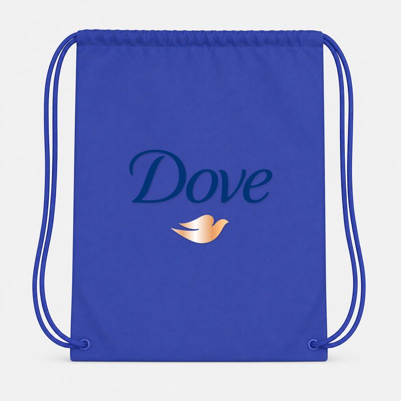 Dove Drawstring Bag - Blue