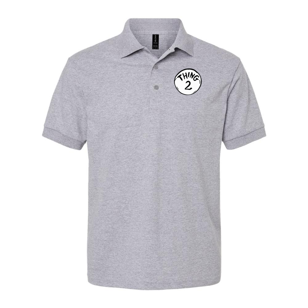 Men's Dr. Seuss Thing 2 Dry Blend Polo - Gray