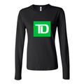 Women's TD Bank logo 1536x864 Long Sleeve T-Shirt - Black