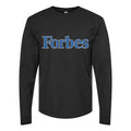 Men's Forbes logo PNG1 Long sleeves Cotton Blend T-Shirt - Black