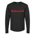 Men's Honeywell-Logo-700x394-min Long sleeves Cotton Blend T-Shirt - Black