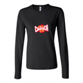 Women's Crunch Fitness Logo 1024x576 Long Sleeve T-Shirt - Black